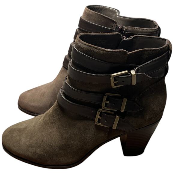 INC International Concepts Laini Women's Size 12 Ankle Boots Zip Buckles Booties - Picture 5 of 15